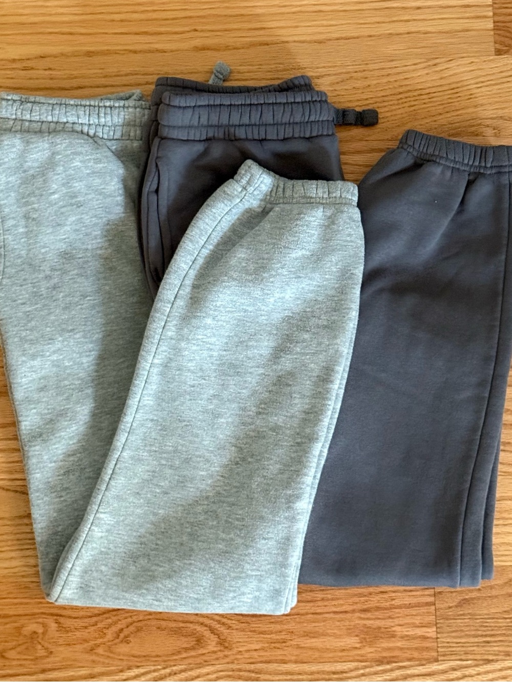 Primark Boys Fleece Jogger Bundle - Heather Gray and Charcoal, Size 13-14yrs